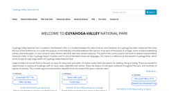 Desktop Screenshot of cuyahoga-valley.org